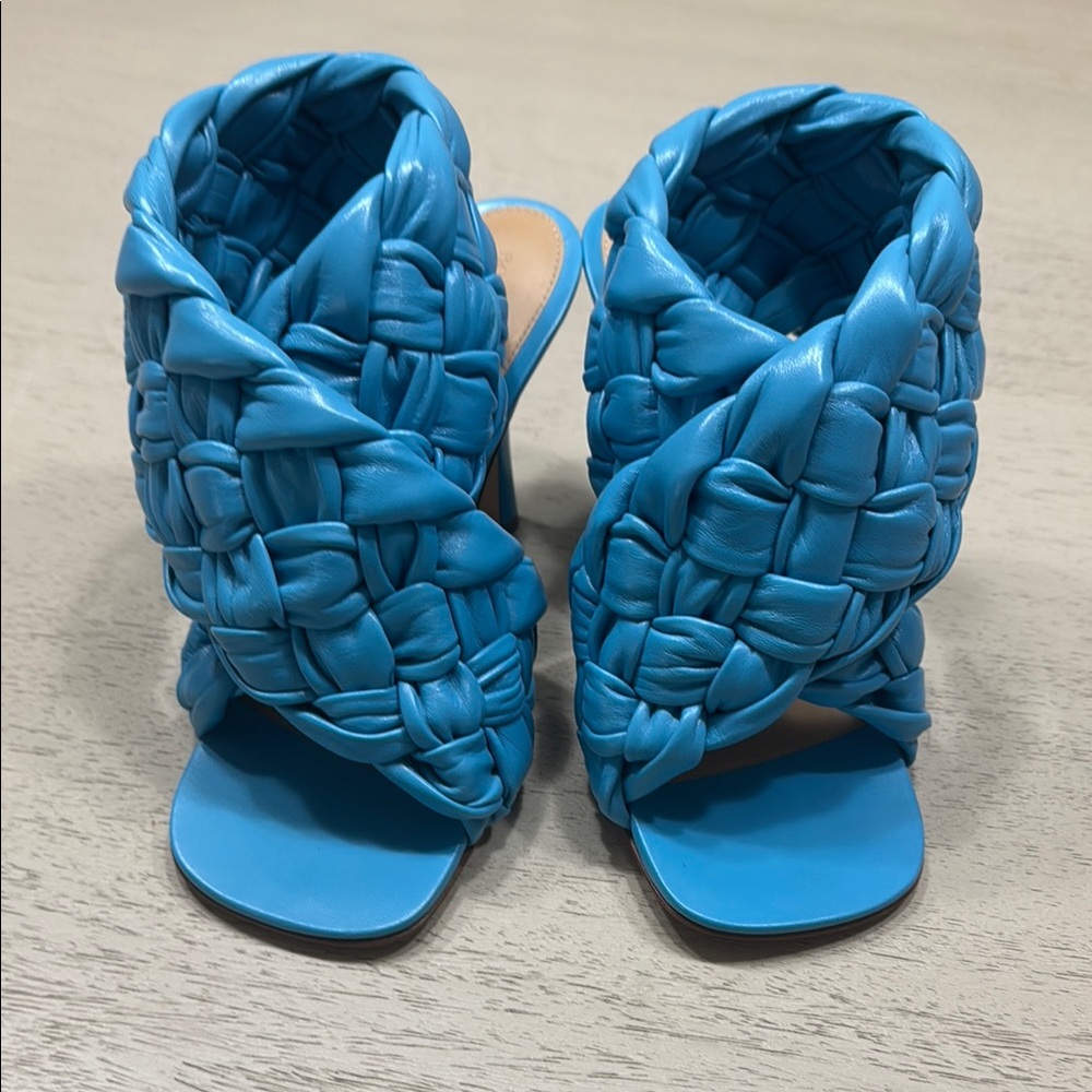 Women's Blue Braided Sandals